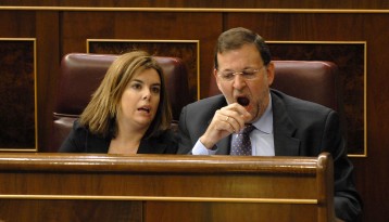 Rajoy y Sáenz de Santamaría en la Sesión de Control en el Congreso de los Diputados. Foto Bernardo Díaz