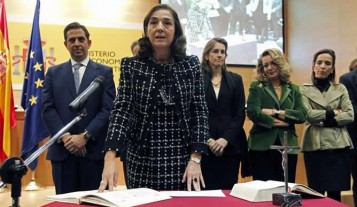 Carmen Vela, en su toma de posesión como secretaria de Estado de Investigación, Desarrollo e Innovación.